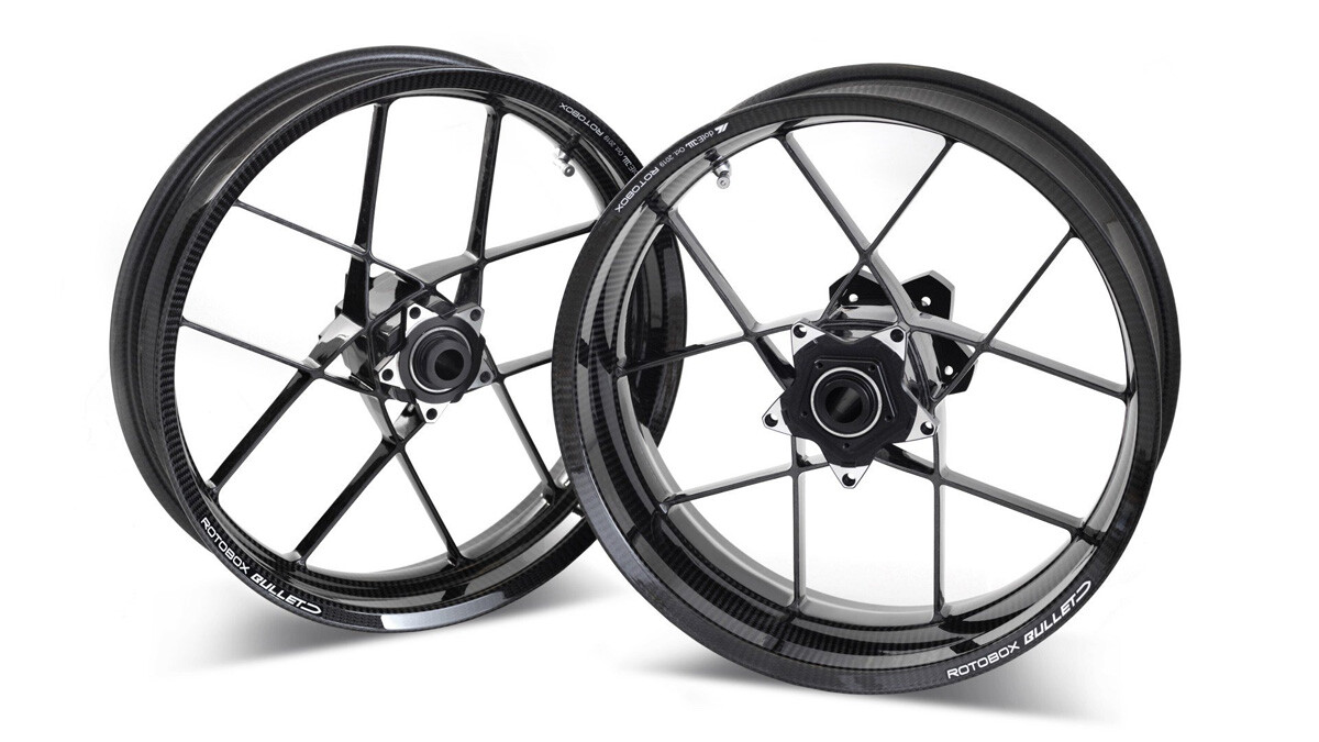 Jドリーム 10 Rotobox Carbon Wheel Set Front Rear Rims Wheels Kawasaki