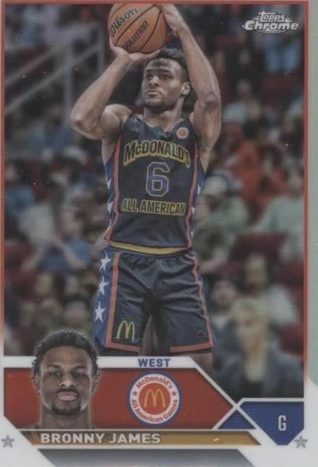 2023 Topps Chrome McDonald's All American - Refractor #20 Bronny James (RC)