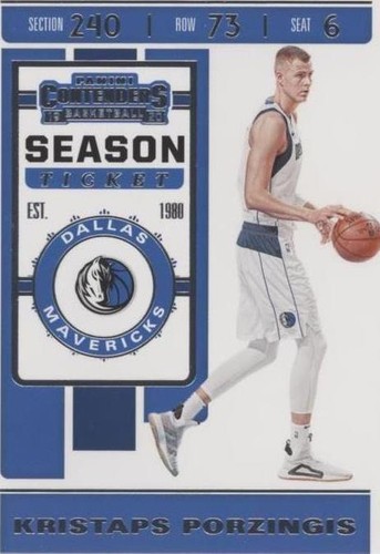 2019-20 Panini Contenders - Kristaps Porzingis #64