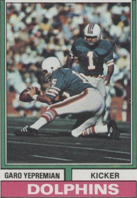 1974 Topps Garo Yepremian #340
