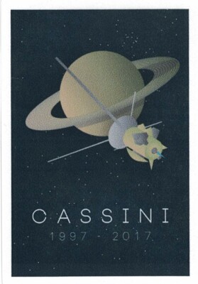 CASSINI-HUYGENS MISSION STICKER ~ SATURN PLANET MOONS TITAN ESA NASA JPL 3.75'' 