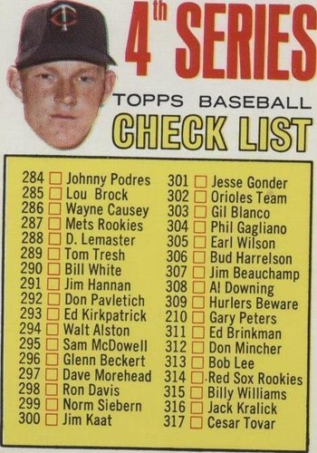 1967 Topps - Jim Kaat #278