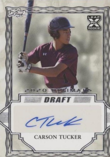 2020 Leaf Ultimate Draft - Carson Tucker #BA-CT1