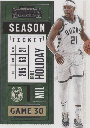 2020-21 Panini Contenders - Jrue Holiday #77
