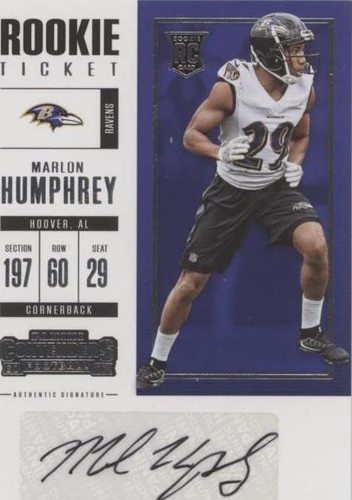 2017 Panini Contenders Marlon Humphrey #103