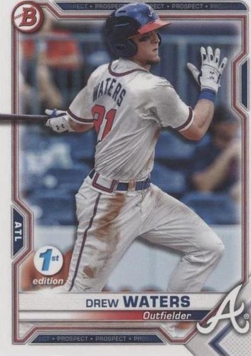 2021 Bowman 1st Edition - Drew Waters #BFE-81