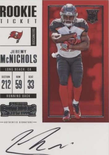 2017 Panini Contenders Jeremy McNichols #319