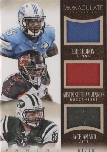 2014 Panini Immaculate Collection Austin Seferian-Jenkins Eric Ebron Jace Amaro #3-TE