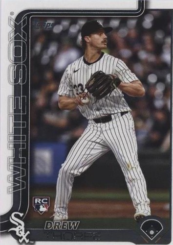 Drew Thorpe 2025 Bowman Chrome #8 Red Rookie RC Logo