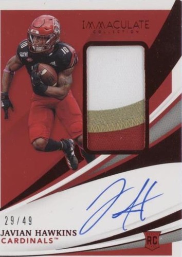 2021 Panini Immaculate Collection Collegiate Javian Hawkins #93