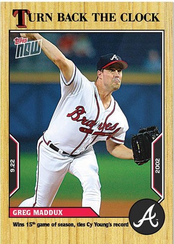 2022 Topps Now Turn Back the Clock - Greg Maddux #176