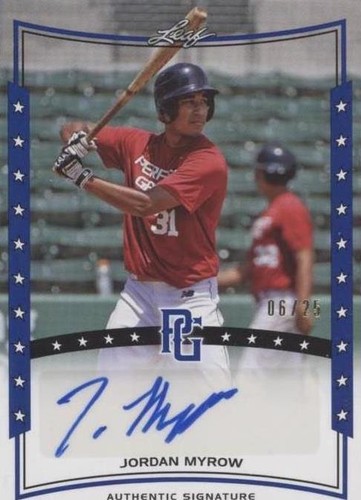 2014 Leaf Perfect Game Showcase - Jordan Myrow #A-JM6