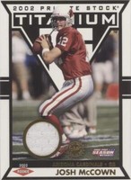 2002 Pacific Private Stock Titanium Postseason Josh McCown #51