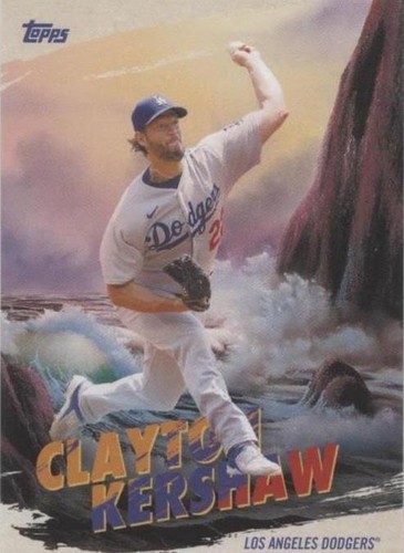 2023 Topps X Bob Ross The Joy of Baseball - Clayton Kershaw #PC-8