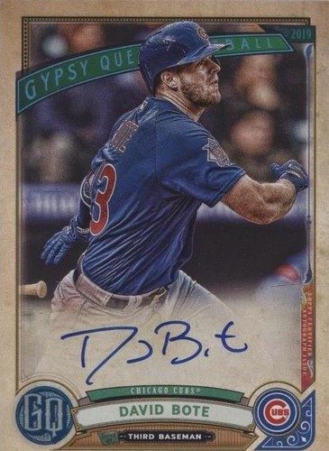 2019 Topps Gypsy Queen - David Bote #GQA-DB
