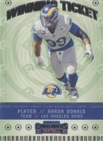2020 Panini Contenders Aaron Donald #WT10