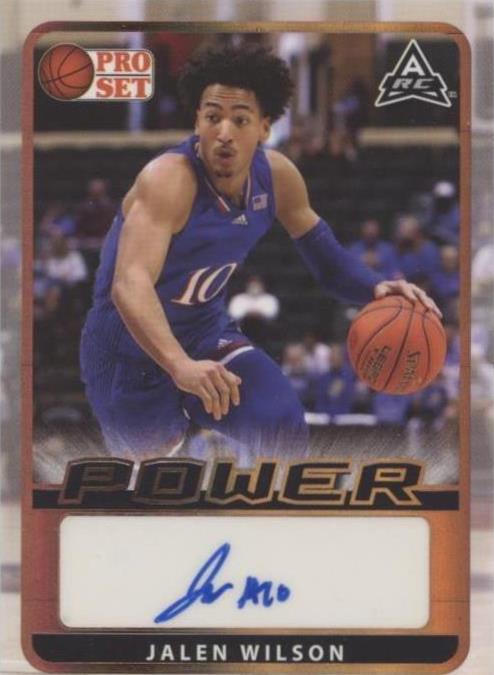 2021-22 Leaf Pro Set Power - Jalen Wilson #BA-JW3