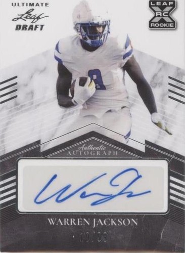 2021 Leaf Ultimate Draft Warren Jackson #BA-WJ1