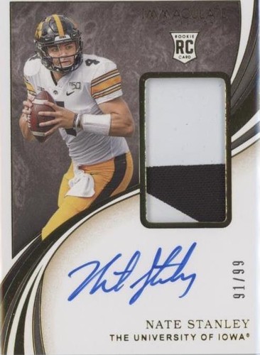 2020 Panini Immaculate Collection Collegiate Nate Stanley #130