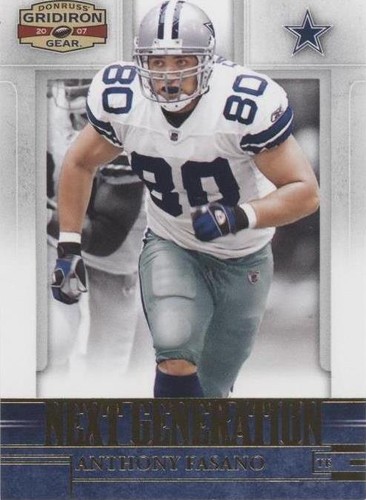 2007 Donruss Gridiron Gear Anthony Fasano #NG-3