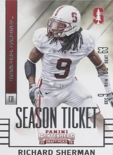 2012 Panini Contenders Season Ticket Richard Sherman #86 SGC