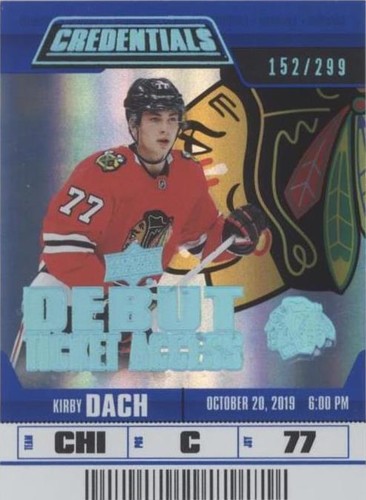 2019-20 Upper Deck Credentials - Kirby Dach #146