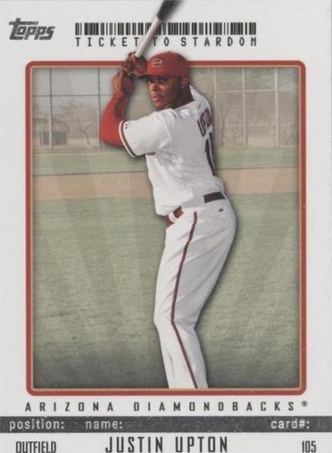 2009 Topps Ticket To Stardom - Justin Upton #105