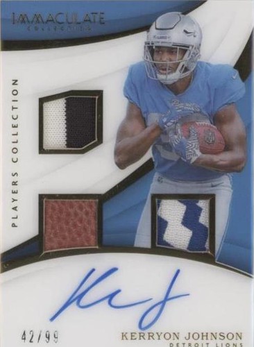 2018 Panini Immaculate Collection Kerryon Johnson #PC-KJ