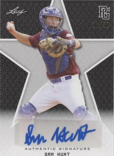 2020 Leaf Perfect Game National Showcase - Sam Hunt #BA-SH1