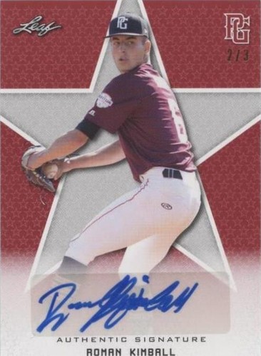 2020 Leaf Perfect Game National Showcase - Roman Kimball #BA-RK1