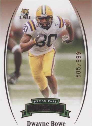 2007 Press Pass Legends Dwayne Bowe #B-30