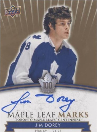 2017 Upper Deck Toronto Maple Leafs Centennial - Jim Dorey #MLM-JD