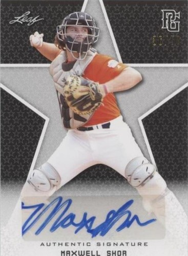 2020 Leaf Perfect Game National Showcase - Maxwell Shor #BA-MS2