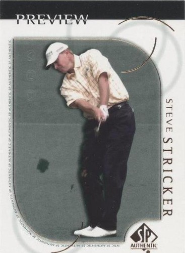 2001 SP Authentic Preview - Steve Stricker #18