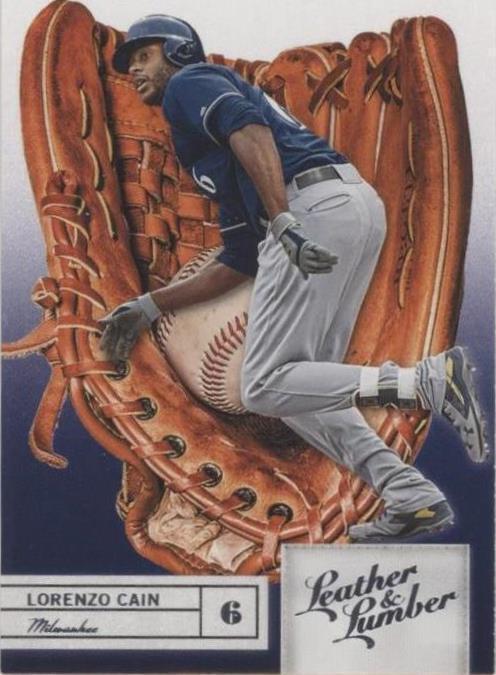 Panini 2019 cuero y madera - Lorenzo Cain #13