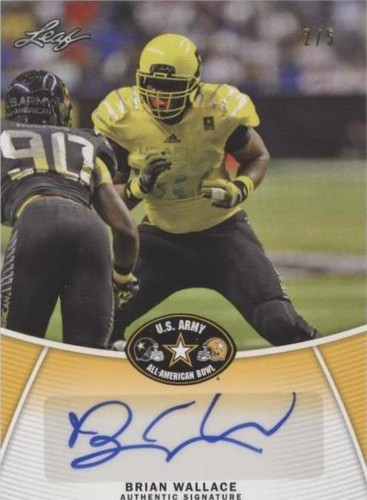 2014 Leaf U.S. Army All-American Bowl Brian Wallace #BA-BW1