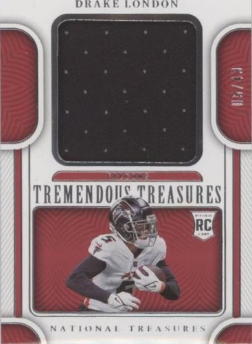 2022 Panini National Treasures Drake London #TTR-DLO