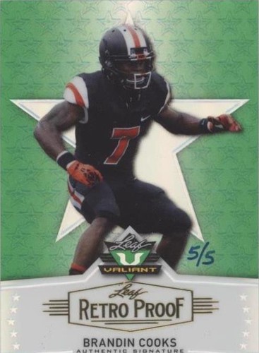 2014 Leaf Valiant Brandin Cooks #BA-BC1