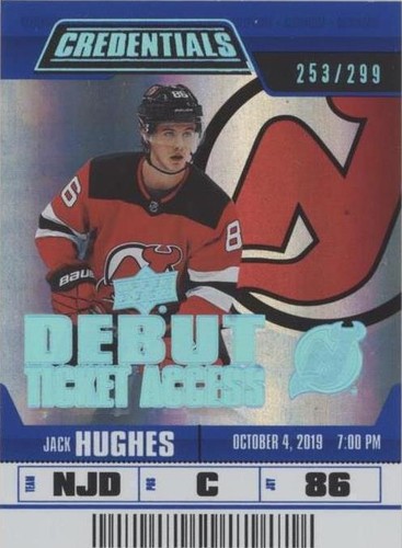 2019-20 Upper Deck Credentials - Jack Hughes #150