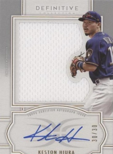 2020 Topps Definitive Collection - Keston Hiura #ARC-KH
