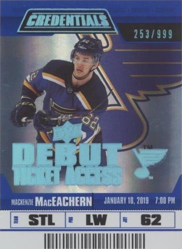 2019-20 Upper Deck Credentials - MacKenzie MacEachern #59