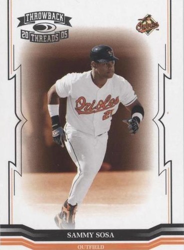 2005 Donruss Throwback Threads - Sammy Sosa #121