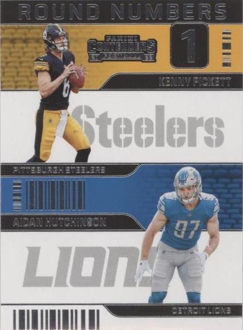 2022 Panini Contenders Aidan Hutchinson Kenny Pickett #RN-PH