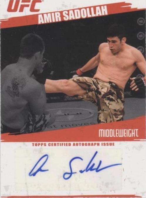 2009 Topps UFC - Amir Sadollah #FA-ASA