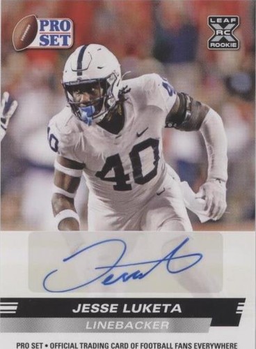 2022 Leaf Pro Set Draft Jesse Luketa #PSA-JL1