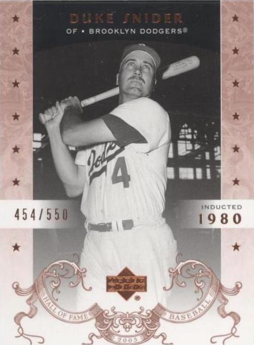 Salón de la Fama Upper Deck 2005 - Duke Snider #20
