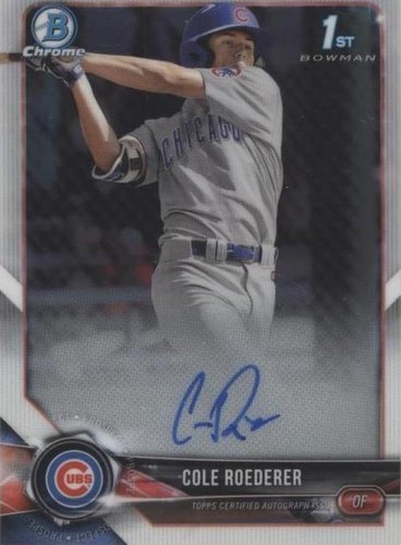 2018 Bowman Draft - Cole Roederer #CDA-CR
