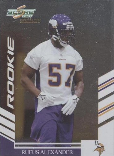 2007 Score Select Rufus Alexander #328