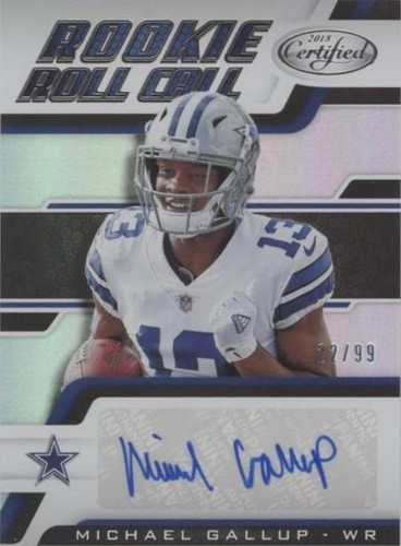 2018 Panini Certified Michael Gallup #RC-MGP