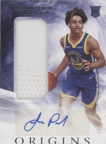 2019-20 Hoops Jordan Poole ON CARD AUTO RC Signed By Himself 2019-20 Hoops Jordan Poole ON CARD AUTO RC Signed By Himself